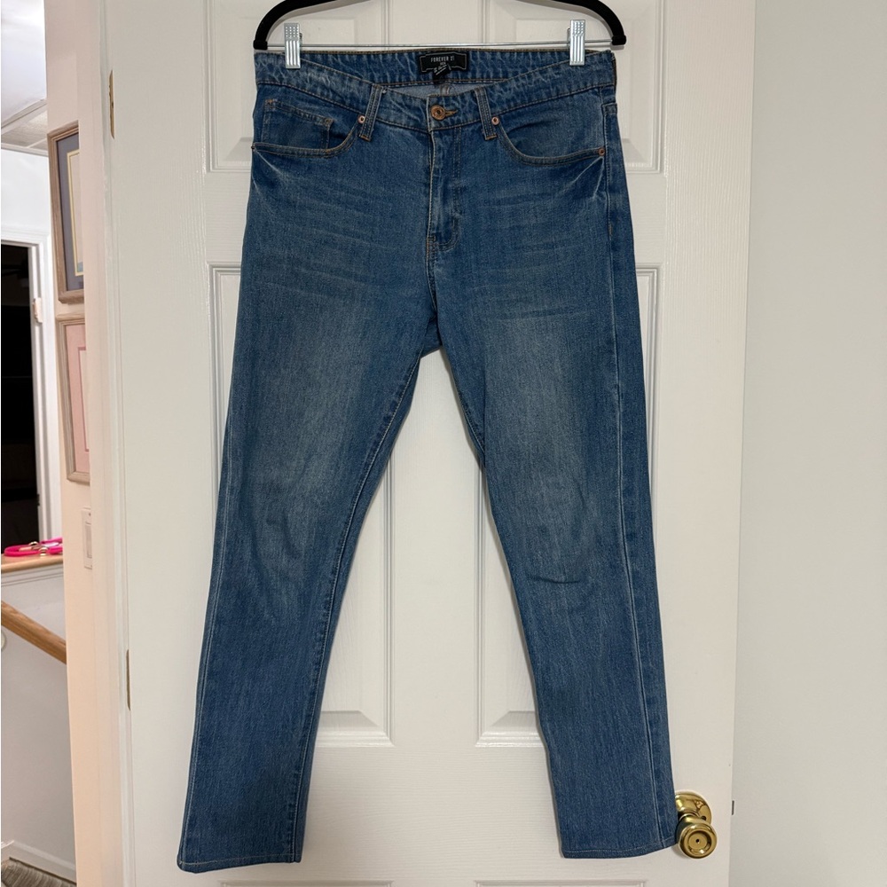 Forever 21 Men's Straight Blue Jeans